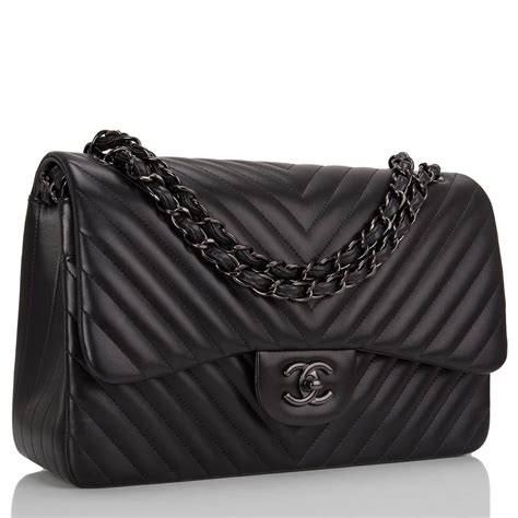 chanel chevron jumbo flap bag|authentic chanel double flap bag.